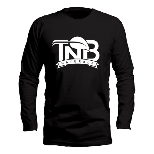 TNB Naturals Black Long Sleeve Shirt White Logo